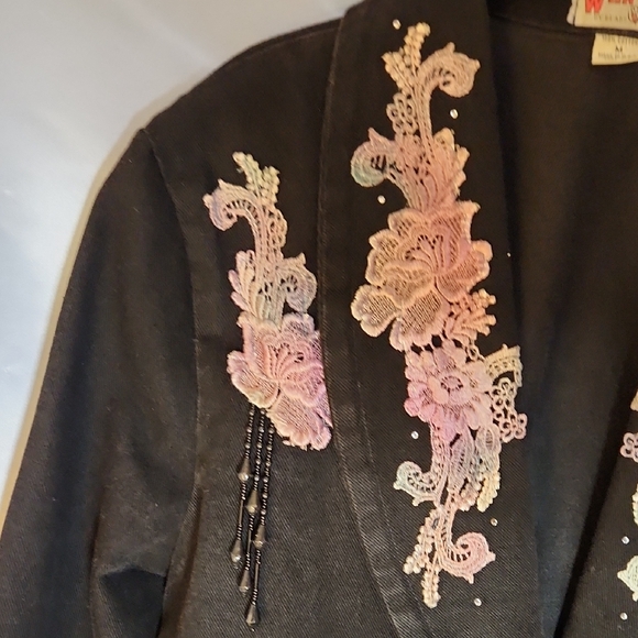 Rare Wanted By Beads Beautiful Ultra Stylish Cowgirl Glam Demure Sz M - Picture 3 of 8